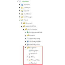 Project Layer Navigation Templates